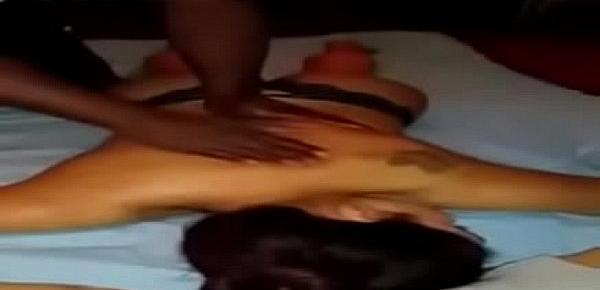  indian wife neha getting massaged by a